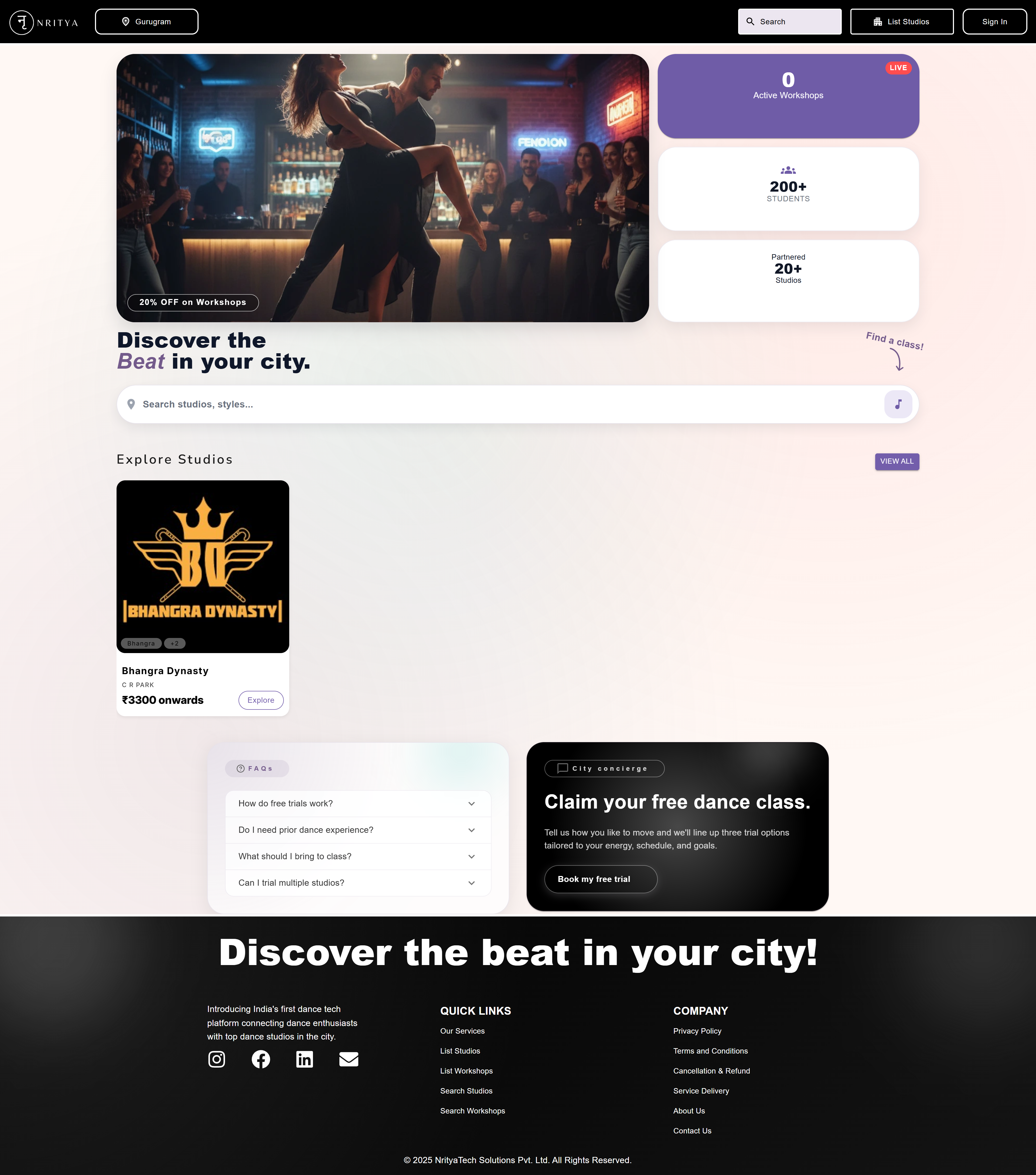 Project showcase vertical
